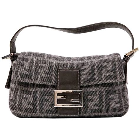 fendi monogram bag strap|Fendi flat baguette.